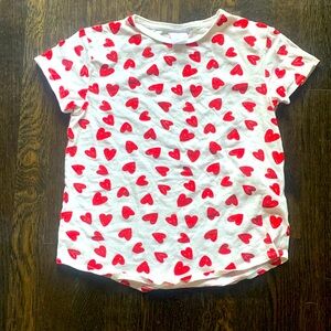 Zara heart print tee